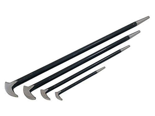 4Pc 150-300-400-500mm Pry Bar Set Heel & Toe Drop Forged Steel Quality CT1487
