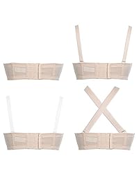 Sujetador con aros y correa transparente para dama