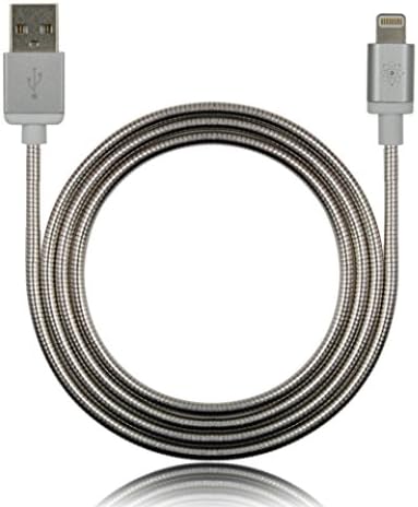 STARX METAL MFi Apple Certified Lightning Cable - Steel Reinforced, Premium, Military-Grade, Tough, Metal-Braided, FAST Charging for iPhone, iPad, and iPod