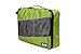 Jusney@ 6 Set Travel Organizer 3 Cubes with 3 Compression Pouches Waterproof Luggage Clothing Finishing Bag (Green)