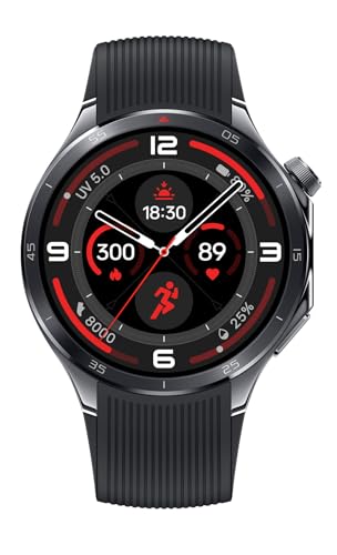 OnePlus Watch 3 Obsidian Titanium, 32 GB, batería de 120 horas, seguimiento de salud y estado físico, diseño de cristal de zafiro, bisel de titanio, motor dual, Wear OS by Google, compatible con Play Store y aplicaciones, Google Play Store