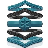 Rinfit Silicone Wedding Ring for Women Set of Thin & Stackable Rings. 5 Rings Pack. Comfortable, Soft Rubber Wedding Bands. Durable Wedding Rings Replacement. U.S. Patent Pending. Size 4-10