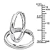 14k REAL White Gold 2mm Thickness Hoop Huggie Earrings (15 x 15 mm)
