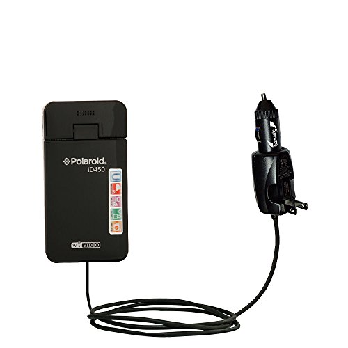 Unique Gomadic Car and Wall AC/DC Charger Designed for The Polaroid ID450 - Two Critical Functions, One Great Charger (Includes Gomadic TipExchange)