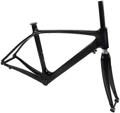 JRFOTO Carbon Fiber 700C Road Bike Frame And Carbon Fiber Fork 3k Weave By JRFOTO RST-15 46cm
