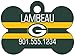 NFL Team Dog Tag Pet Id Tag Personalized w/ Name & Number (Green Bay Packers)