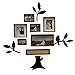 LUOYIMAN Photo Wall Collage Frame Family Tree Wall Stickers 3D(Black)