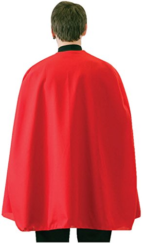 Amscan Superhero Cape Dress Up Costume Party Accessory, Red, 13 x 8.5"