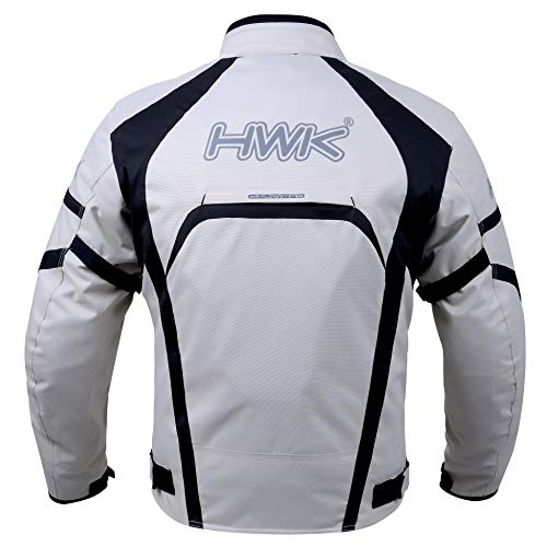 Motorcycle Jacket Men's Riding HWK Textile Racing Motorbike HiVis