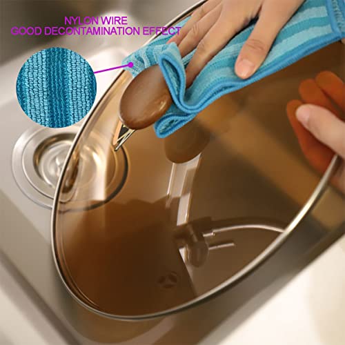 Stainless Steel Microfiber Cleaning cloth12 Pack,MultiPurpose Non