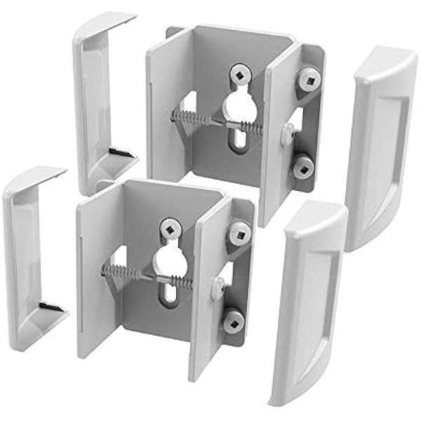 Amazon Com Freedom Set And Secure 2 Pack White Vinyl Fence Bracket Home Improvement