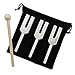 QIYUN Tuning Fork, Angel Tuning Forks - 4096 Hz 4160 Hz 4225 Hz for Healing and Perfect Healing Musical Instrument, 3 Pcs