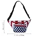 HDE Fanny Pack [80's Style] Waist Pack Outdoor Travel Crossbody Hip Bag (American Flag)