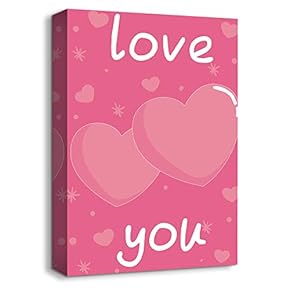 Canvas Wall Art-Pink for Little Girl-Canvas Prints Home Artwork Decoration for Kids Bedroom - 12x18 inches