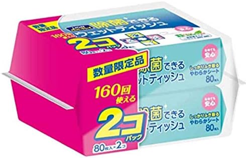 ライオン Lion ペットキレイ 除菌できるウェットティッシュ ペット用 80枚入 2個 まとめ買い