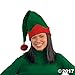 Christmas Elf Hats - Set of 12 Green and Red Hats - Holiday Costumes and Apparel Accessories