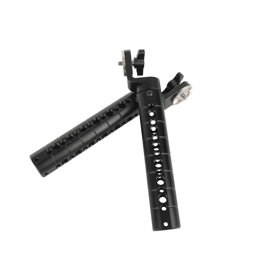 SZRIG Aluminum Handle Grip with Rosette M6 Adapter for Camera Shoulder Mount Rig(2 Pieces)