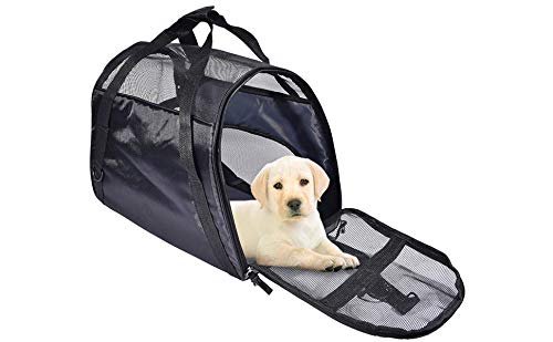 PPOGOO Large Pet Travel Carriers 20.9x10.2x12.6 22lb(10KG) Soft Sided Portable Bags Dogs Cats Airline Approved Dog Carrier,Black,Upgraded Version PPOGOO Large Pet Travel Carriers 20.9x10.2x12.6 22lb(10KG) Soft Sided Portable Bags Dogs Cats Airline Approved Dog Carrier,Black,Upgraded Version