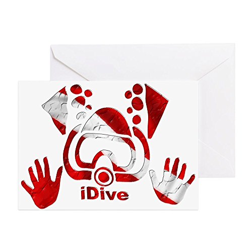 CafePress - Idive 2010 Dive Flag 4 Lite - Greeting Card, Note Card, Birthday Card, Blank Inside Matte
