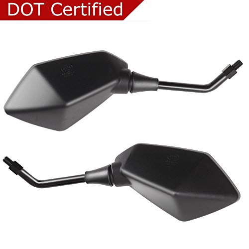 image for Goodway Universal Motorcycle Mirrors with M8 M10 Clockwise and Counter
