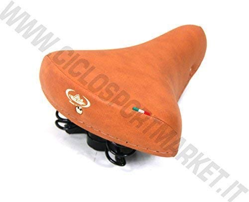 Montegrappa Sprung Saddle Ideal For All Kinds Of Men’s And Women’s Vintage Bicycles, Honey
