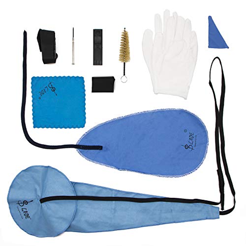 Saxophone Cleaning Care Kit - Belt Thumb Rest - Cushion Reed Case - Mouthpiece Brush - Mini Screwdriver - Cleaning Cloth