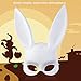 BESTOYARD Masquerade Mask Rabbit Mask Bunny Mask for Birthday Party Easter Halloween Costume Accessory Party Favors