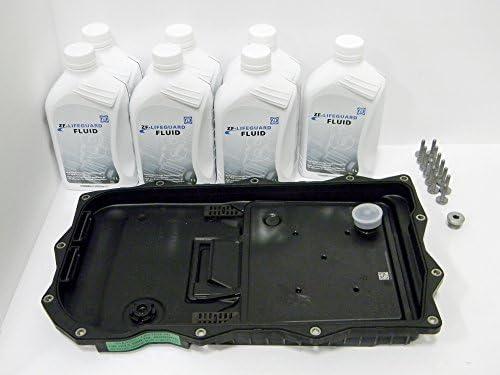 BMW ZF Automatic Transmission Oil Pan Filter Kit # 1087298247 and 7 Liters of ZF Transmission Fluid (Lifeguard 8)