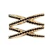 Impression Collection Double X Rings Cross Criss Trendy Fashion Statement Clear CZ Cocktails Gold Plated Size 6-10