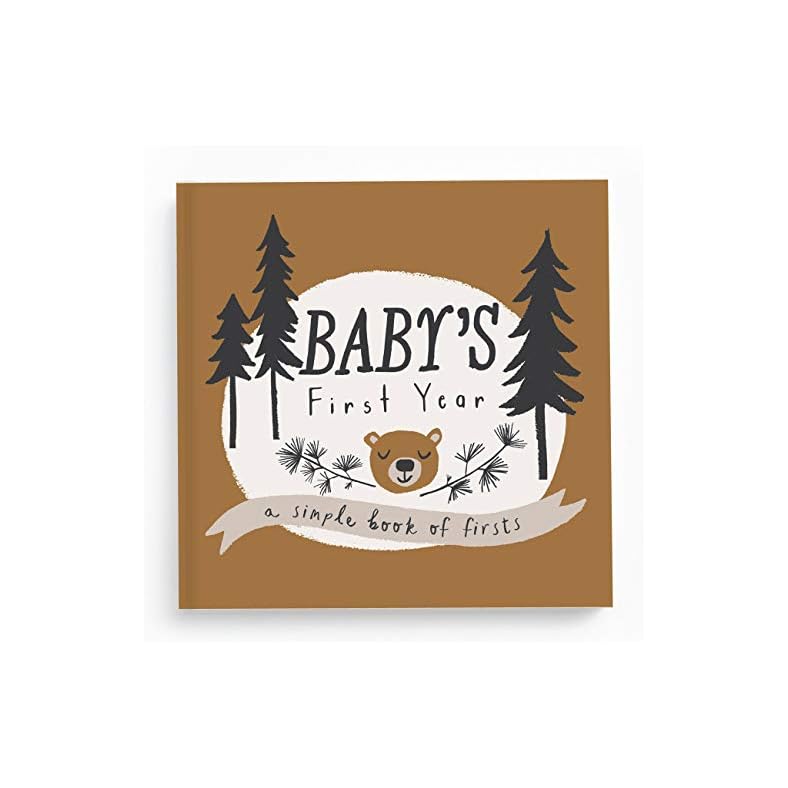 Lucy Darling Little Camper Baby Memory Book – First Year Journal Album to Capture Precious Moments – Milestone Keepsake…