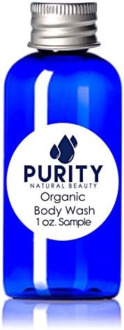 Dermatologist Recommended Organic Body Wash - Acne Body Wash for Sensitive Skin- Body Wash for Women, Men, and Kids - 100% Natural Body Wash, Paraben Free Body Wash - 1 OUNCE SAMPLE