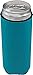 Neoprene Slim Can Sleeves - Fits 12 oz Energy Drink & Beer Slim Cans - Pack of 7 | Red Blue Yellow Orange Green Turquoise Purple (7, Multi Color)