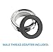 RinseWorks - Aquaus Brass Faucet Diverter Valve with Male Thread Adapter/NSF/ANSI 61 Low Lead Compliant for Drinking Water System
