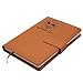 The Owl Journal | Strong Clasp, Refillable Writing Journal, Faux Leather Journal, 200 Lined Pages, 5 x 8 Inch, A5 | Journal Notebooks and Travel Journal for Women from The Amazing Office