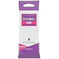 Sculpey Premo Polymer Oven-Bake Clay, White, Non Toxic, 8 oz. bar, Great for jewelry making, holiday, DIY, mixed media and ho