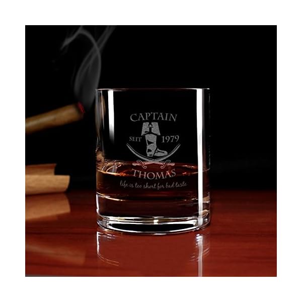 Herz & Heim® Rum Glas - Captain - mit Gratis Gravur des Namens u. Geburtsjahr – Bild 4