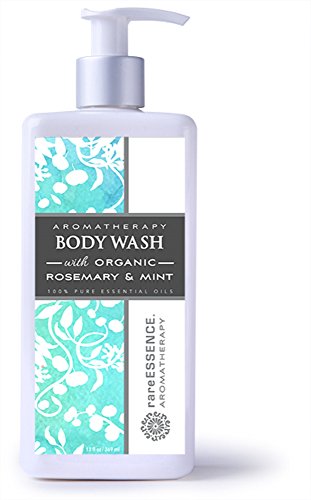 rareEssence Aromatherapy Body Wash Rosemary & Mint, 13 fl oz