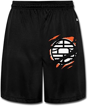 Rumso Men's Dragon Ball Z Kame Symbol Performance Sports Athletic Shorts Sweatpants