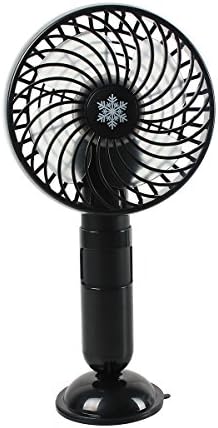 Amprun Portable Fan Mini USB Handheld Foldable Fan Built-in 2000mAh Power Bank Desktop Fan with Strong Power Suction for Car Cooling, Personal Cooling, Travel, Boating, Office, Camping, Fishing