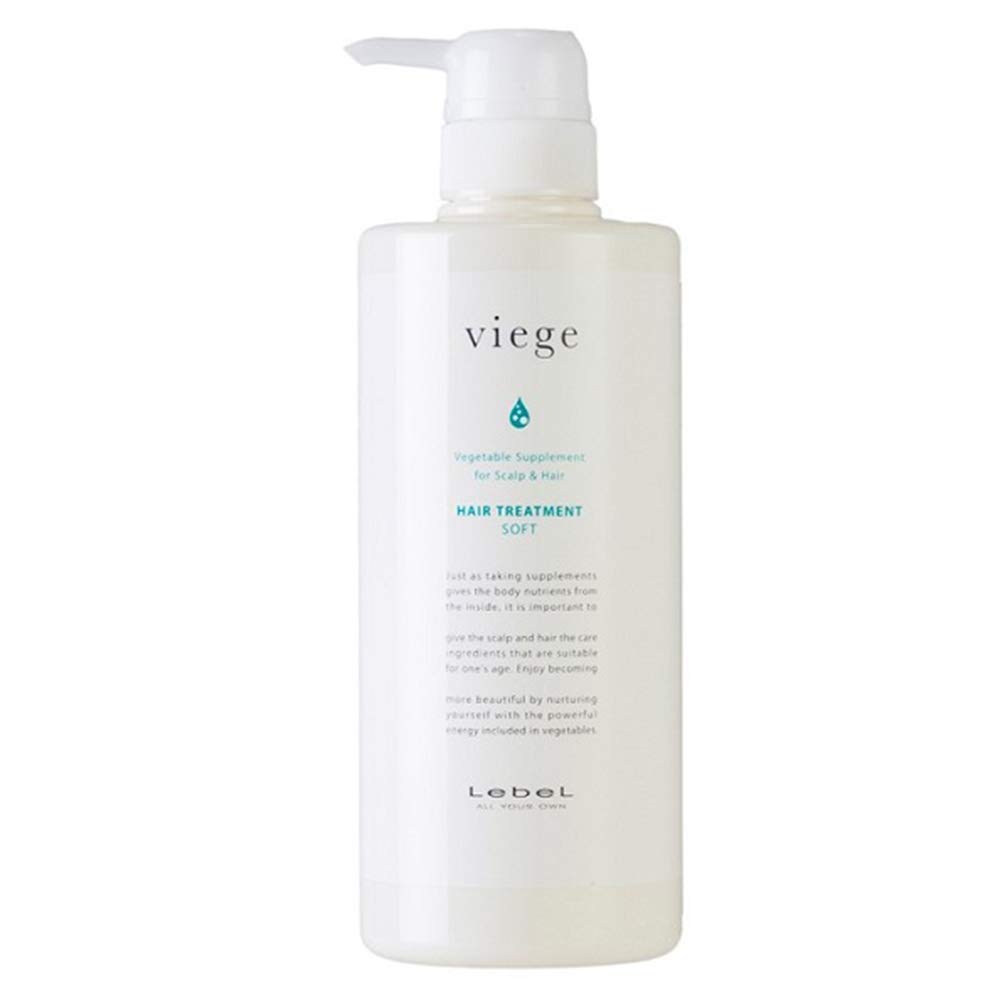 Lebel Viege Hair Treatment Soft - 600ml (Green Tea Set)