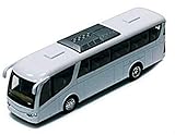 Kinsmart Coach Bus, White 7" Die Cast Model Toy Car