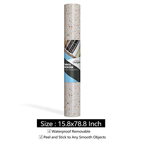 Livelynine Removable Granite Contact Paper Peel and Stick Countertops