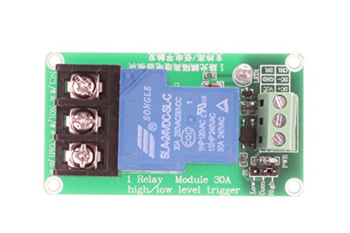 image for NOYITO 30A 1-Channel Relay Module High Low Level Trigger With Optocoup