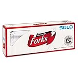 SOLO. Cup Company Heavyweight Plastic Cutlery, Forks, White, 6.41 in, 500/Carton (827263)