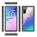 ROBO Galaxy Note 10 Waterproof Case, Built-in Screen Protector 360° Shockproof Protective Case with Dirtproof Snowproof Full Body Cover Suitable for Samsung Note 10 2019 (Black+Transparent)
