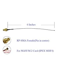 UFL a SMA M.2 NGFF U.FL a RP-SMA hembra MHF4 Ipex Conector Pigtail WiFi Antena Cable de Extensión