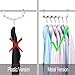 Bloberey Space Saving Hangers Metal Magic Cascading Hanger 10 Inch 6 x 2 Slots Closet Clothing Hanger Organizers（Pack of 4）