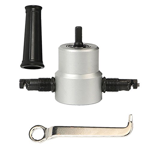 WXLAA Multi Function Metal Cutting Double Head Drill Ultimate Nibbler Saw Tool Cutter