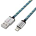 bolse C129 Extra Long Cloth Jacketed Tangle Free Apple Lightning Cable for iPhone