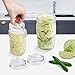 Fermentation Weights, 6 Pack Glass Fermentation Weights Fermenting Weights Pickling Weights with Handle for Wide Mouth Mason Jars to Make Sauerkraut, Kimchi, Pickles (Jars not Included)